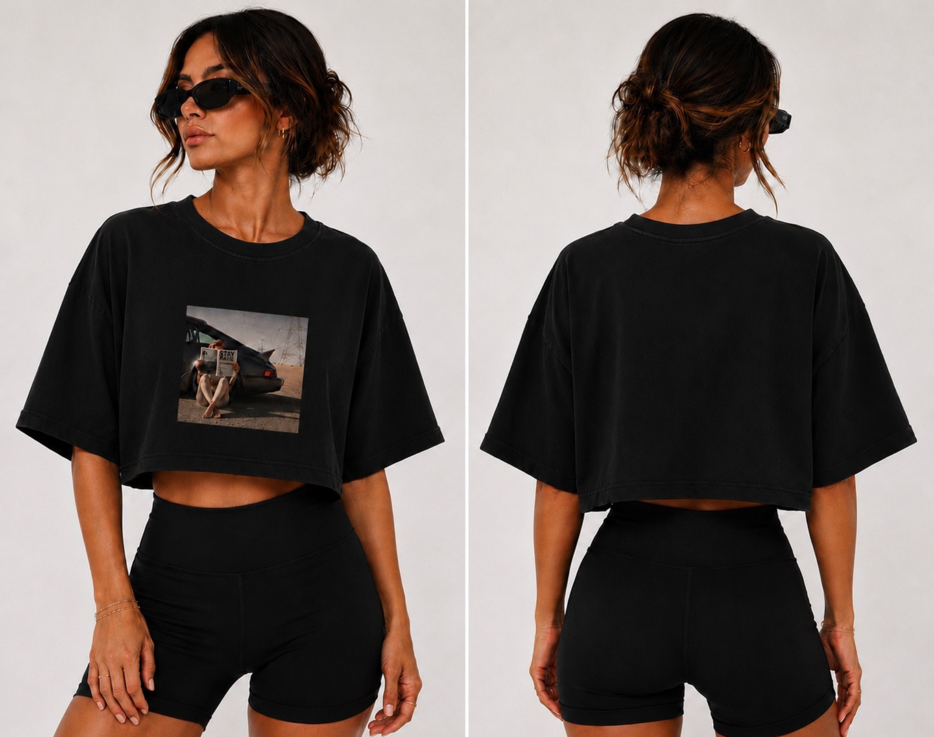 STAY RARE Road Less Taken Cropped Tee